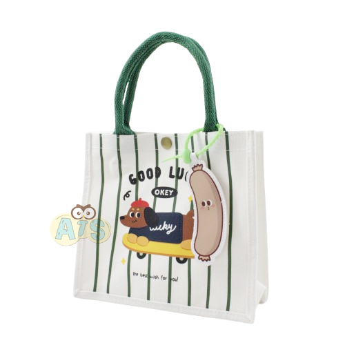 Tote Bag Tangan Kanvas 20x25cm