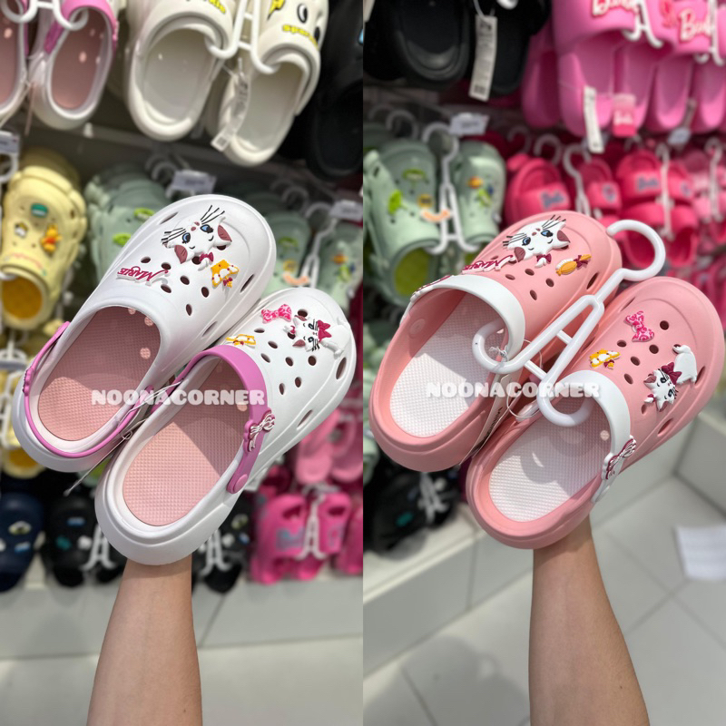 Miniso x Disney ‼️ Sandal Slop / Sandal Clogs + Jibbitz Disney MARIE CAT Collections (37-38 & 39-40)
