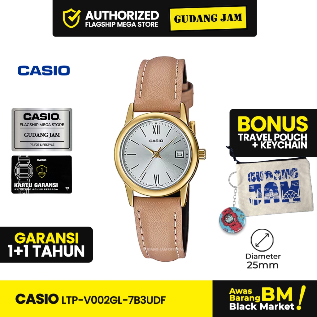 Jam Tangan Casio LTP-V002GL-7B3UDF LTP-V002GL LTP-V002 LTPV002GL LTP V002 *