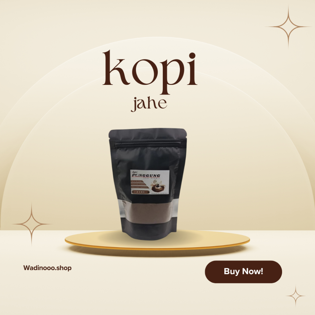 

Bubuk Kopi Jahe 500 gram medium roasted