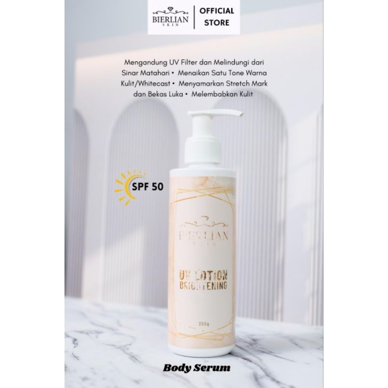 BIERLIAN DAY LOTION BODY SERUM / UV LOTION & DAY LOTION BODY BUTTER