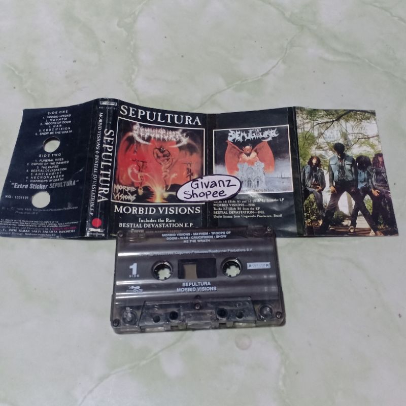 kaset pita SEPULTURA - Morbid Visions