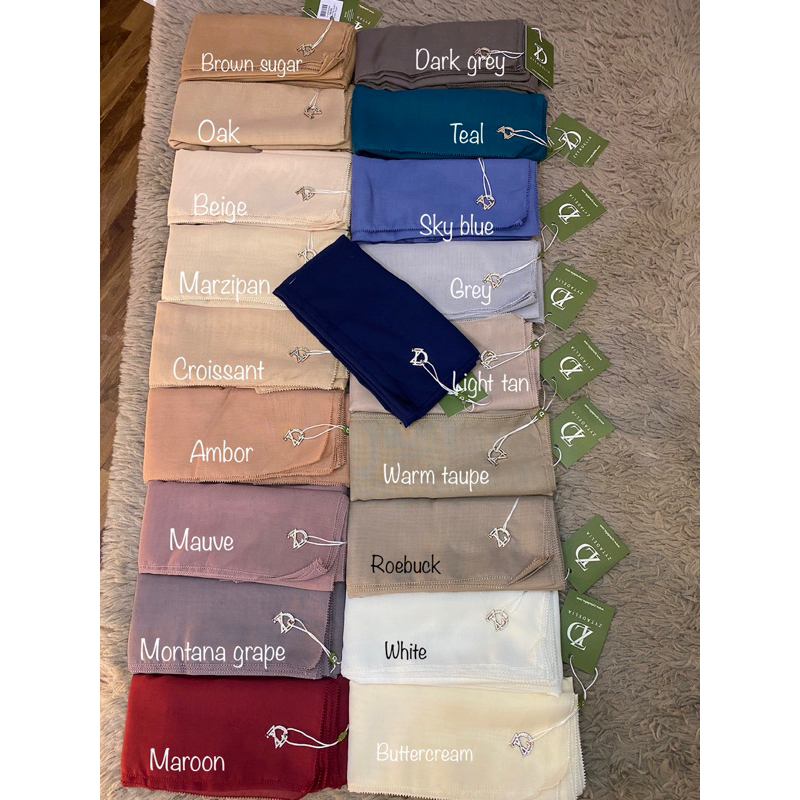 Zytadelia ZD Hijab Segiempat Paris Ultrafine eyelash logo Swarovki