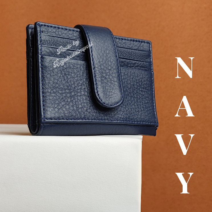 C.A.R.D WALLET SERIES NAVY- DOMPET KARTU-DOMPET WANITA-DOMPET LIPAT-DOMPET KARTU WANITA-DOMPET LIPAT