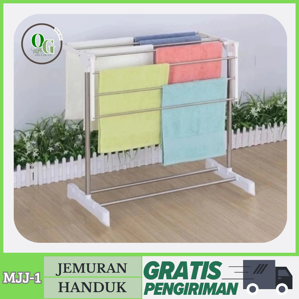 Jemuran Baju Stainless Jemuran Handuk Besi Jemuran Handuk Lipat Kokoh Dan Kuat
