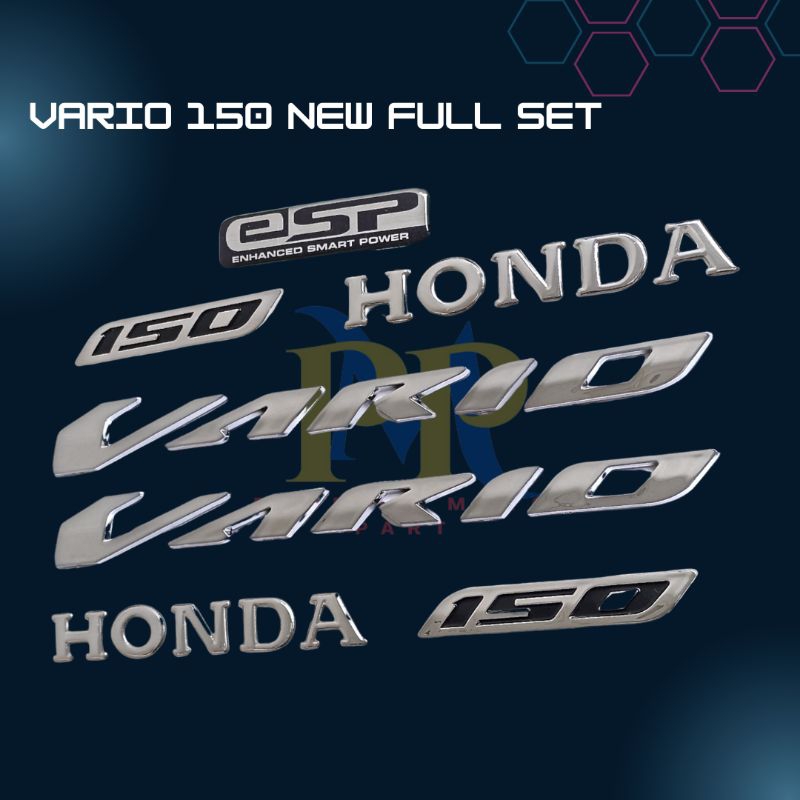 EMBLEM VARIO 150 PAKET KOMPLIT TERMURAH EMBLEM LOGO TIMBUL VARIO 150 FULL SET 3D