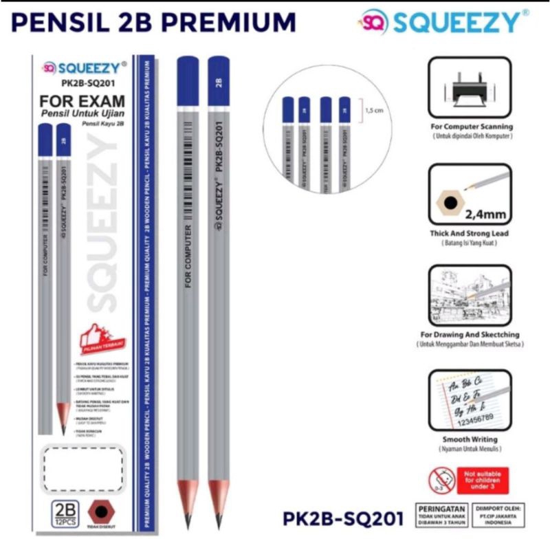 

Pensil Isi premium Squeezy PK28-S201 tebal dan kuat
