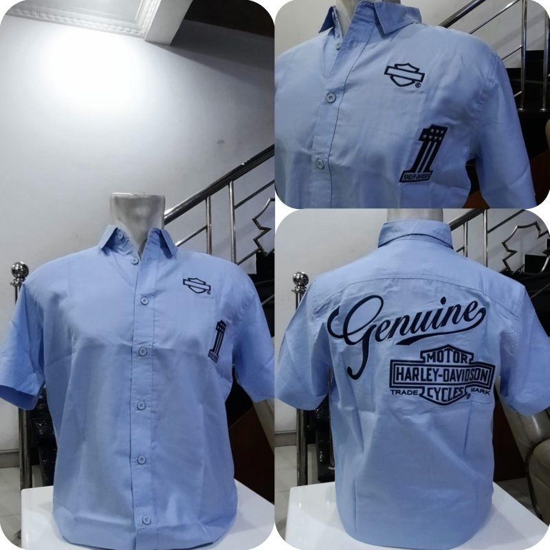 Kemeja Pendek Harley Davidson | Kemeja Pria Harley Davidson