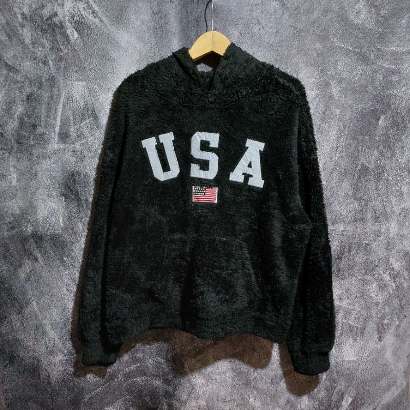 hoodie sherpa USA sexond thrifting