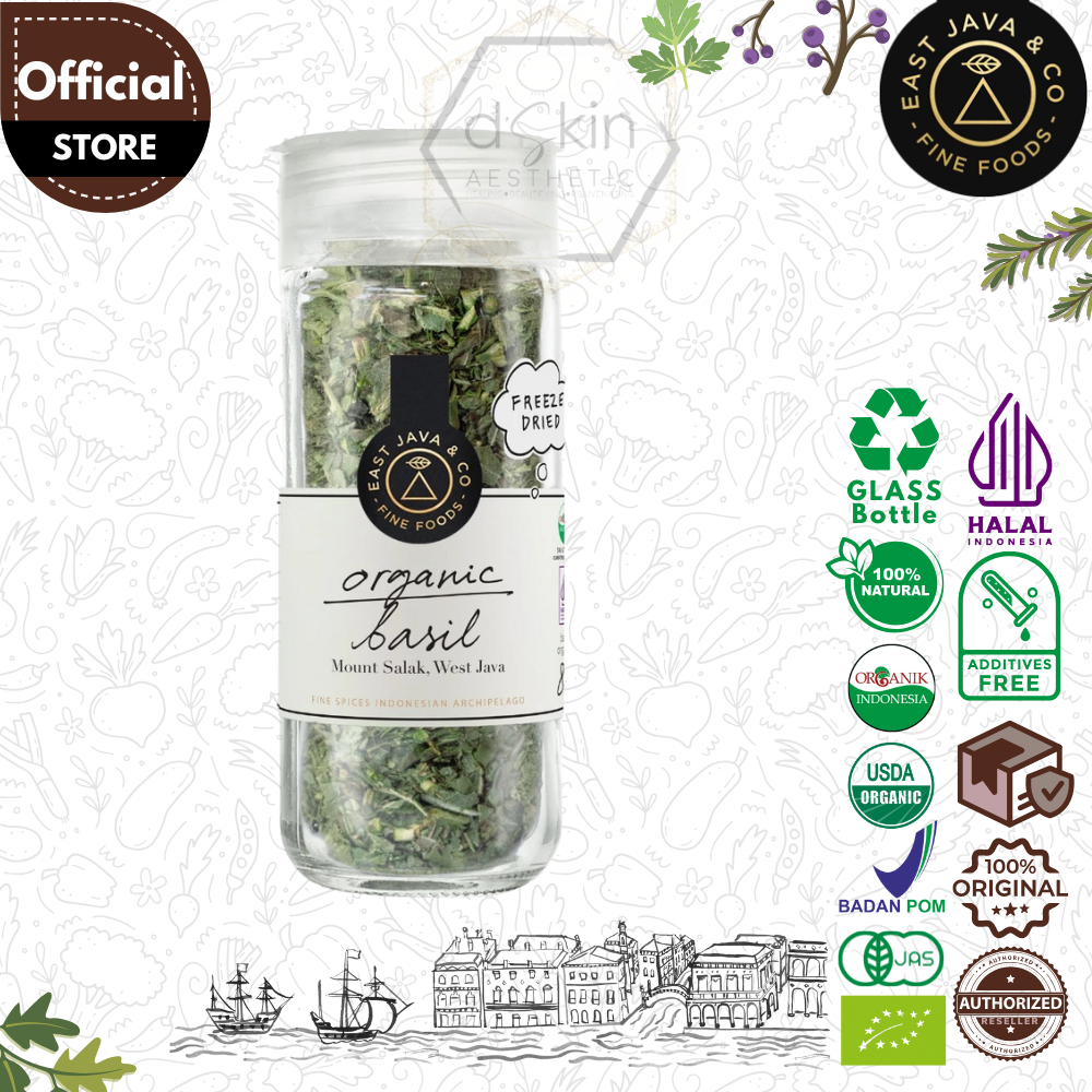 

East Java & Co Organic Freeze Dried Basil - 8g (Daun Basil Organik)