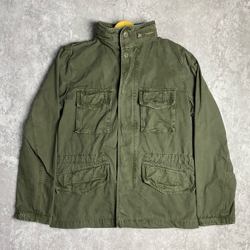 JAKET PARKA M65 TACKTICAL MILITARY JACKET GAP HIJAU ARMY OLIVE ORIGINAL