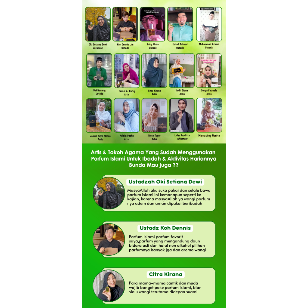 Eloo PROMO PARFUM ISLAMI SPESIAL EDITION BIDARA - Parfum Premium BIDARA Non Alkohol yang jadi Parfum