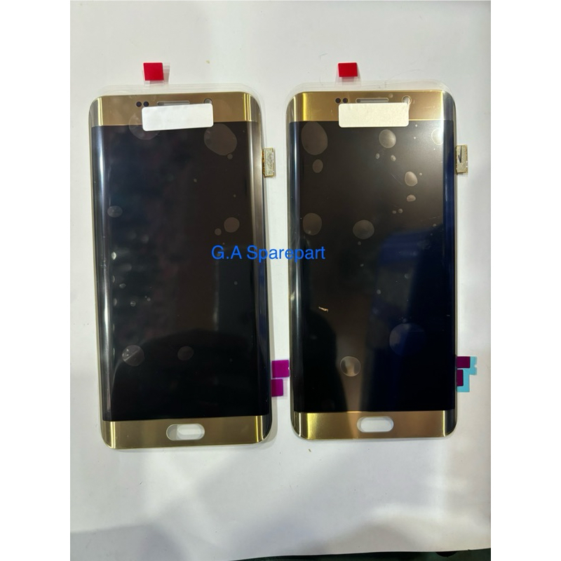 [READY]LCD TOUCHSCREEN SAMSUNG S6 EDGE + PLUS ORIGINAL GOLD