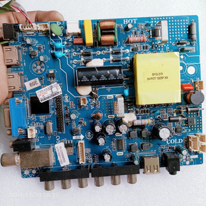 mainboard tv polytron pl24b8550 - mobo tv polytron pld24b8550 - motherboard tv polytron pld24b8550 -