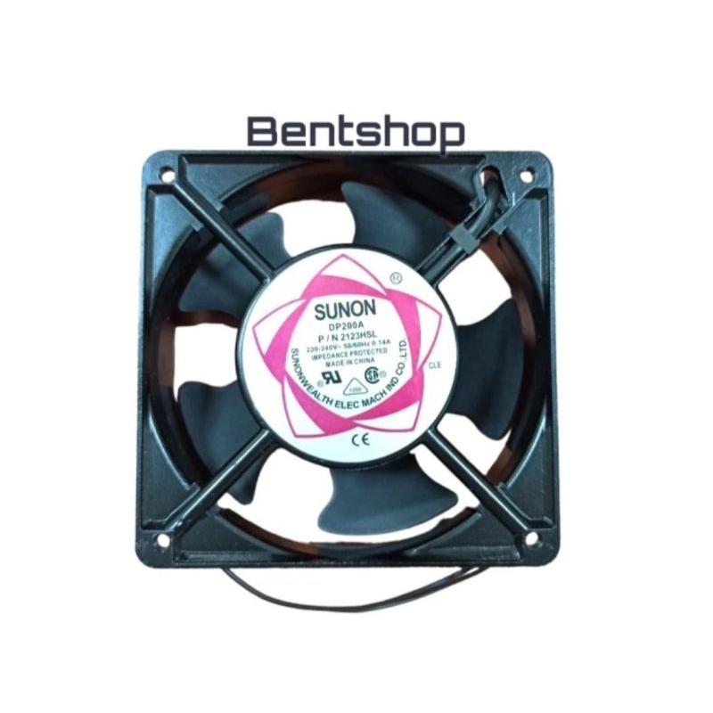 moto fan kotak SUNON 12x12 arus AC 220