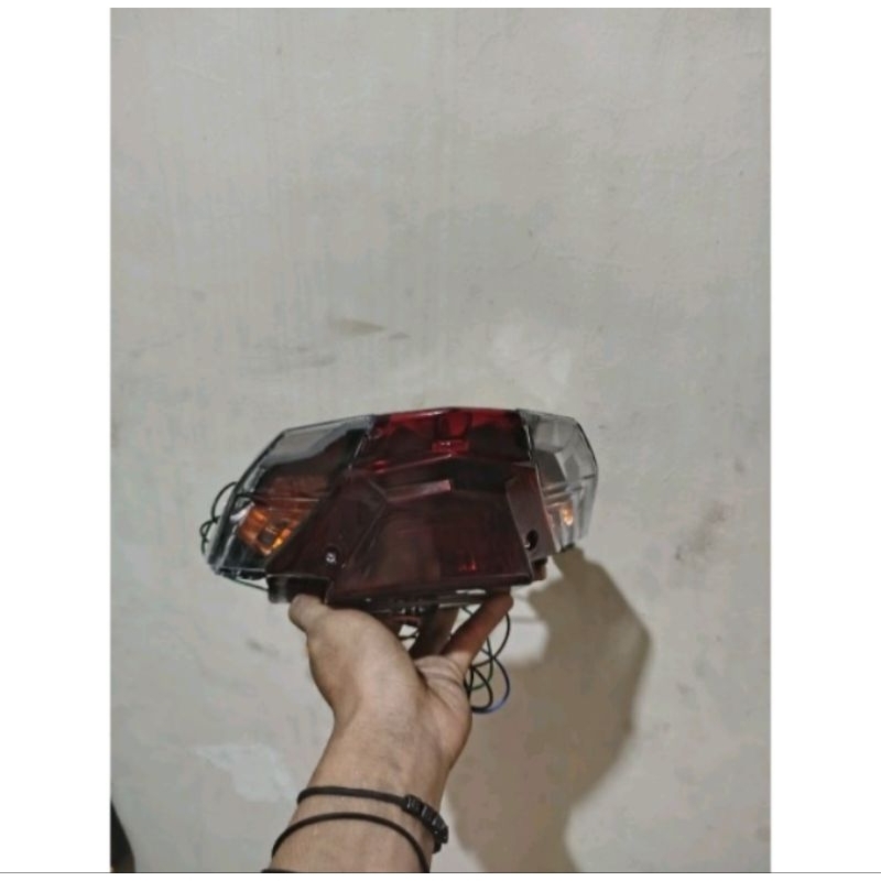 Stoplamp Beat ESP Lampu Stop Belakang Beat ESP 2016-2019 Beat Street 2016-2019 Custom Hitam Oranye K