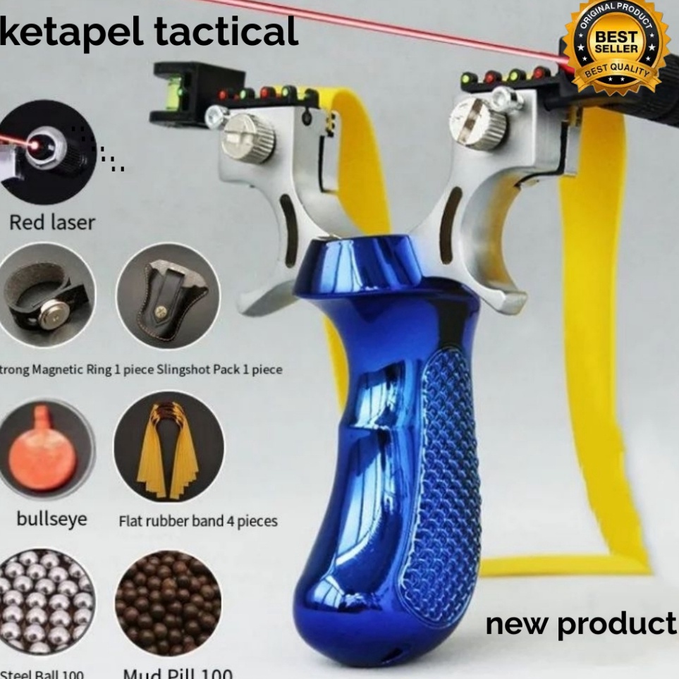 KODE J89I SYQT Big Power Ketapel Tactical Slingshot with Laser Sight  JG98K MBOISGET  TERMURAH TERLA
