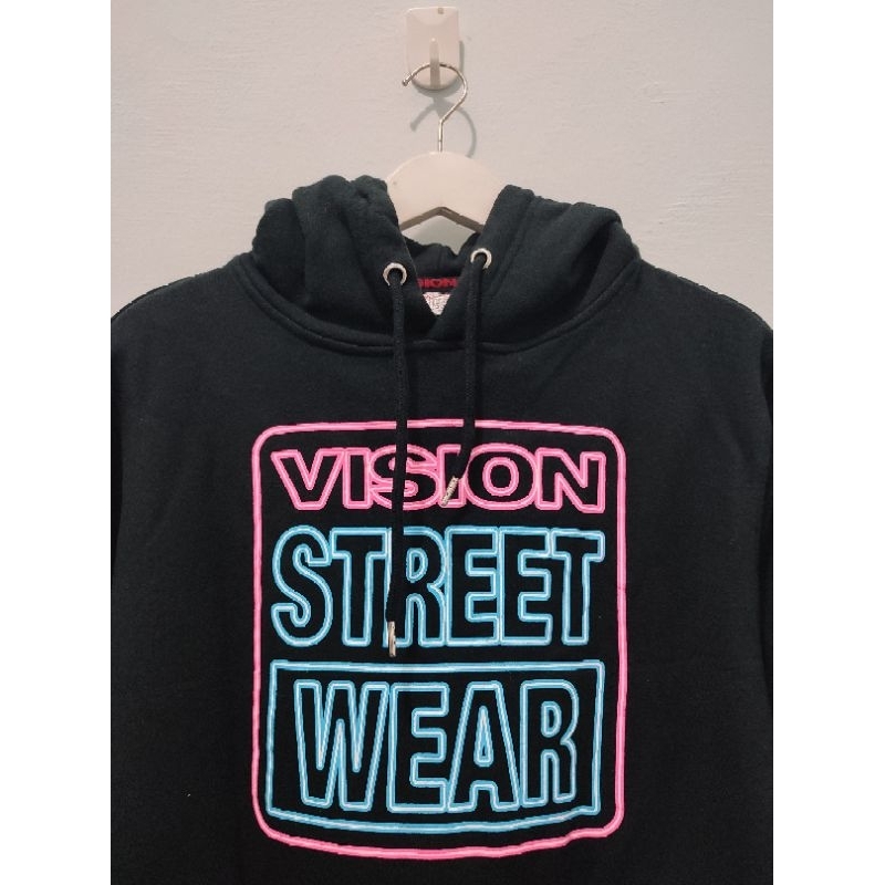 Vision Street Wear Neon Hoodie Original L