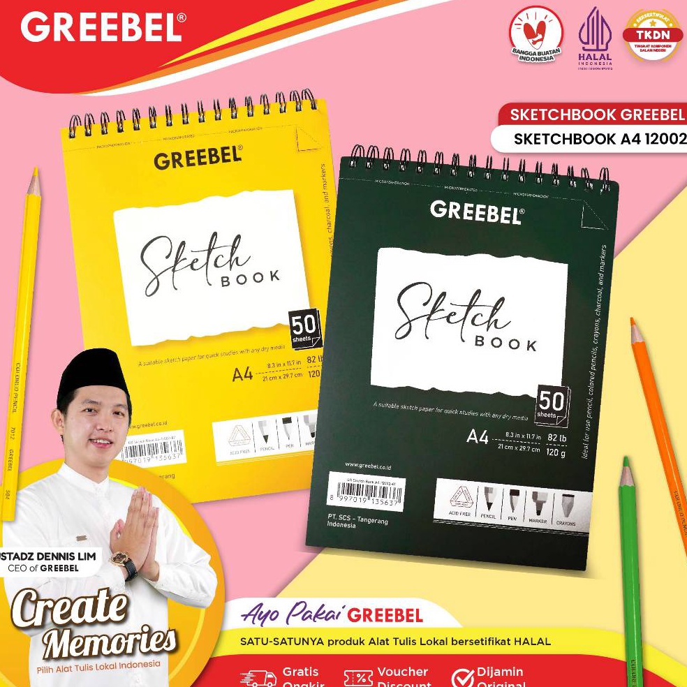 

Best Promo GREEBEL Buku Gambar Sketch Book A4 5 Lembar 122 Buku Sketsa Drawing Book