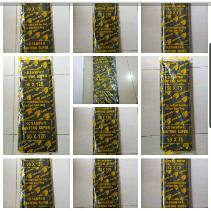 Kantong Plastik Sampah Hitam / Kantong Plastik Sampah Warna Hitam / Plastik Sampah Hitam Tebal