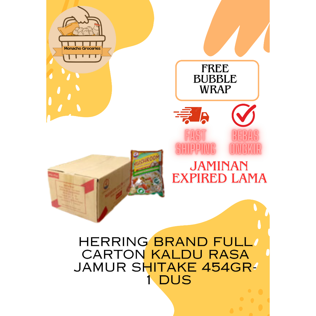 

Herring brand Full Carton kaldu rasa jamur shitake 454gr- 1 Dus