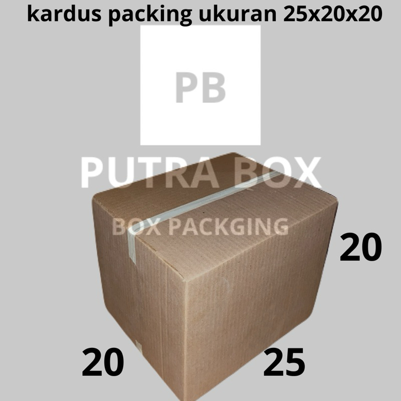 

Kardus packing ukuran 25x20x20 cm