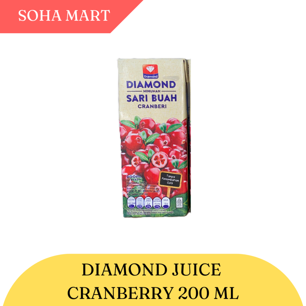 

Soha Mart Diamond Juice Cranberry (200 ml)