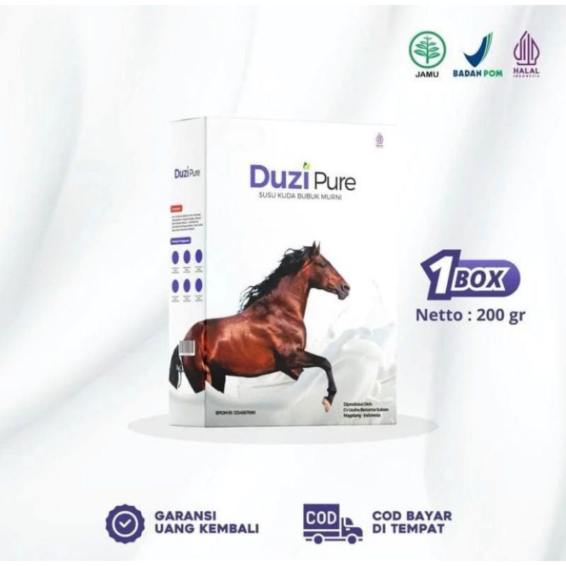 Duzi Pure 1 Box Susu Kuda Liar Murni Asli Lombok Bantu Atasi Tulang Sendi