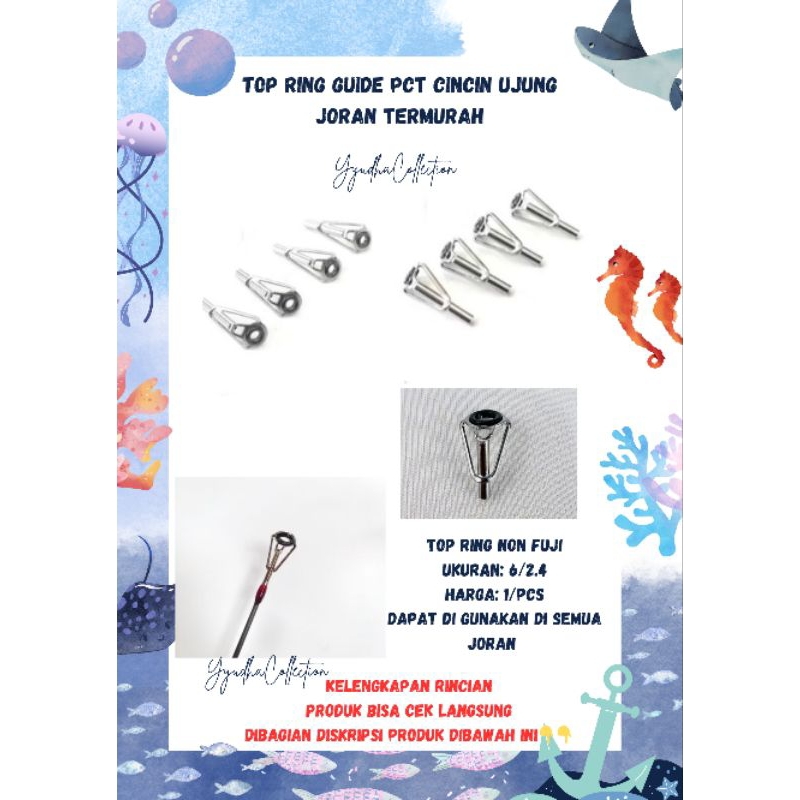 Top Ring guide PCT/Pucukkan cincin ujung joran termurah