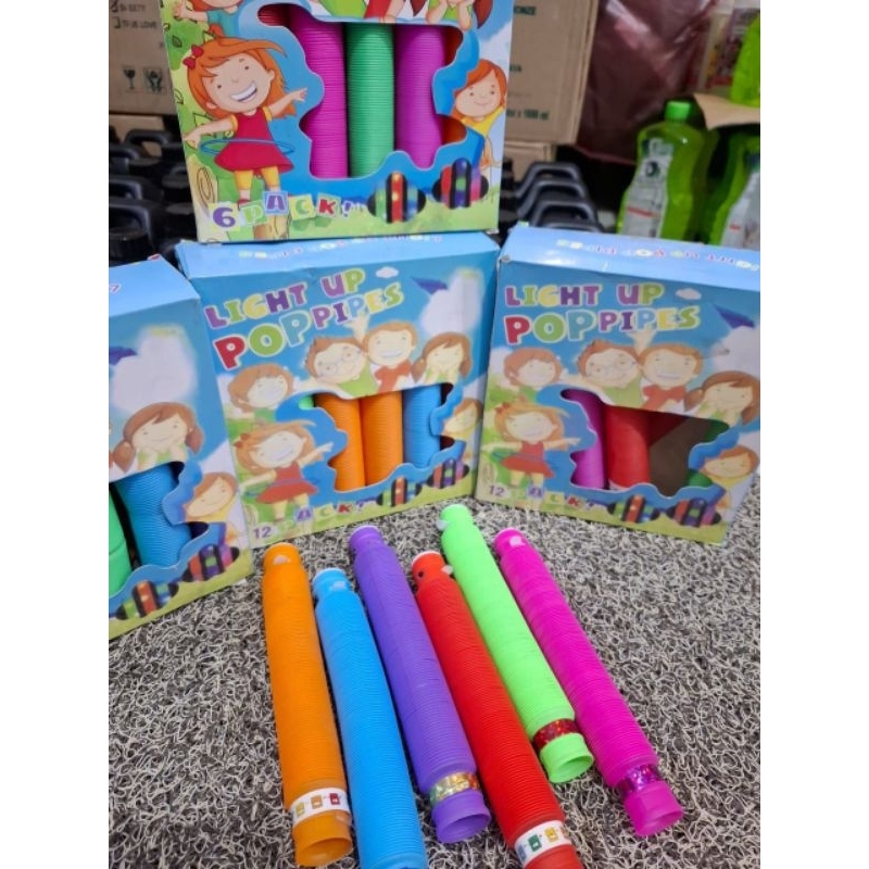 Pop light 12bh mainan anak berlampu bisa ditarik panjang pendek NICE BAGUS MURAH CANTIK BISA JNT / S