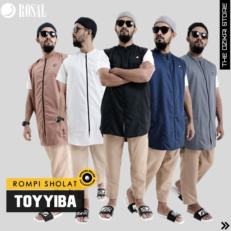 ROSAL TOYYIBA Rompi Sholat Shalat Solat Muslim Pria Cowok Original