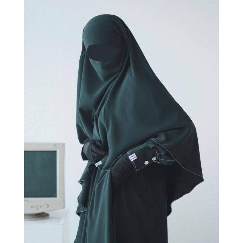 New prewash only kemejabaya L set fk AM M elmadina mina anti uv (bukan preloved)