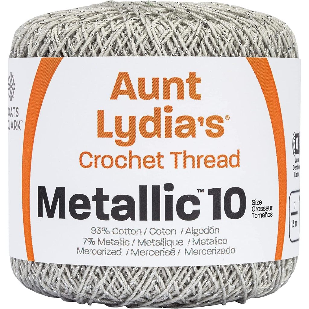 BENANG RAJUT AUNT LYDIA'S METALLIC CROCHET