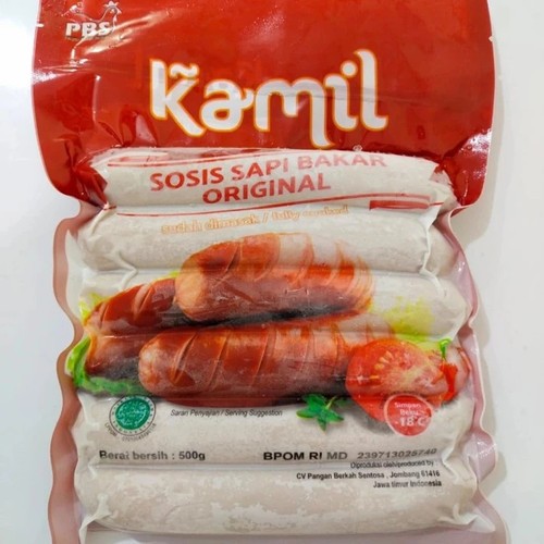 

Sosis Bakar Sapi Jumbo Kamil Original 500gr isi 6 bj