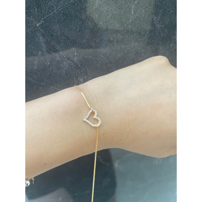 gelang serut korea model daisy emas asli kadar 700