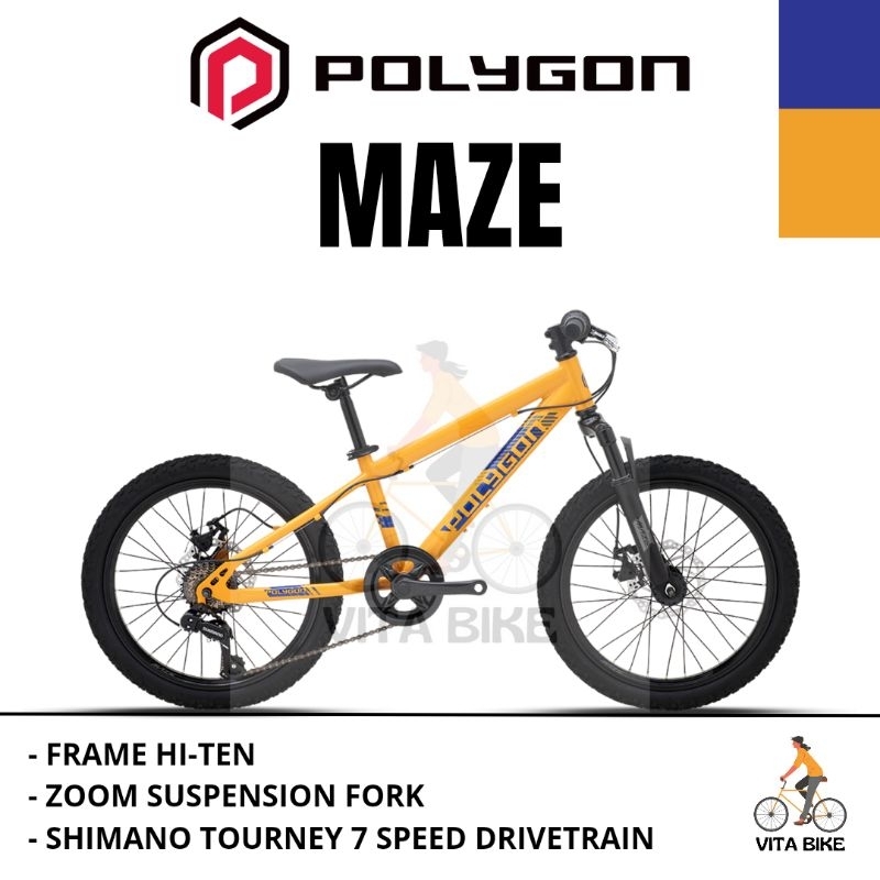 Sepeda Anak MTB 20 Polygon Maze