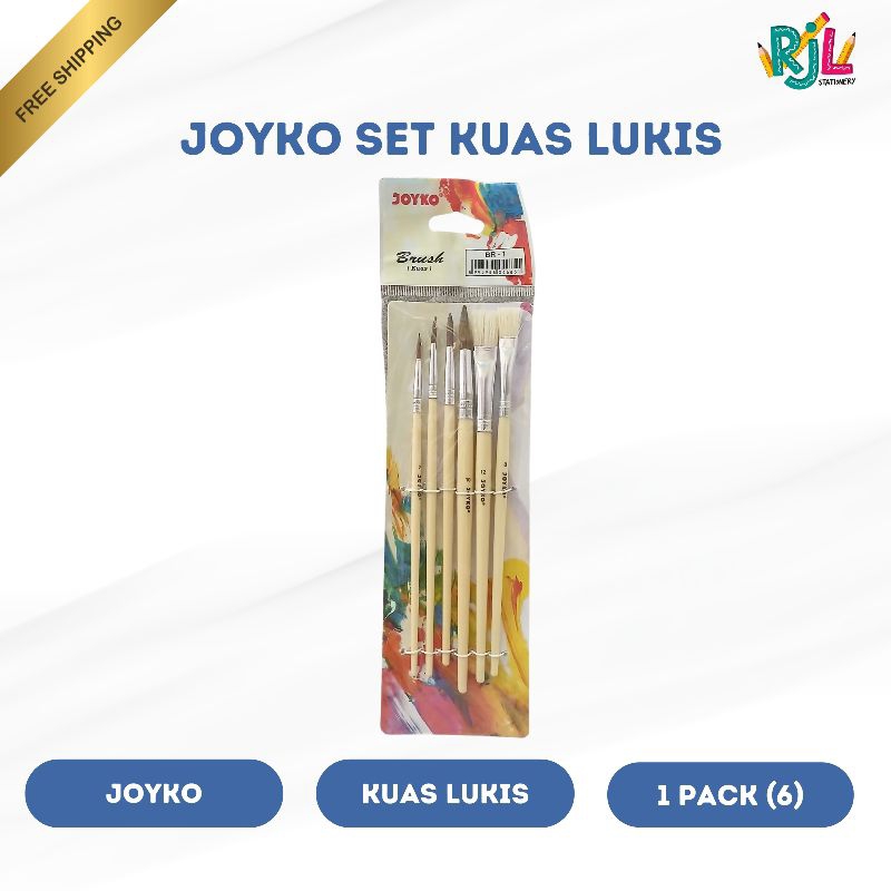 

Joyko Set Kuas Lukis | 6 Macam Kuas