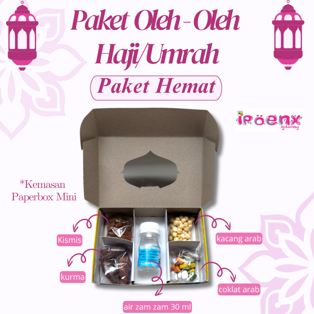 

PAKET HEMAT Oleh - Oleh Haji dan Umrah | Gift Umrah dan Haji | Oleh Oleh Haji dan Umrah Kemasan Paperbox yang Berkualitas