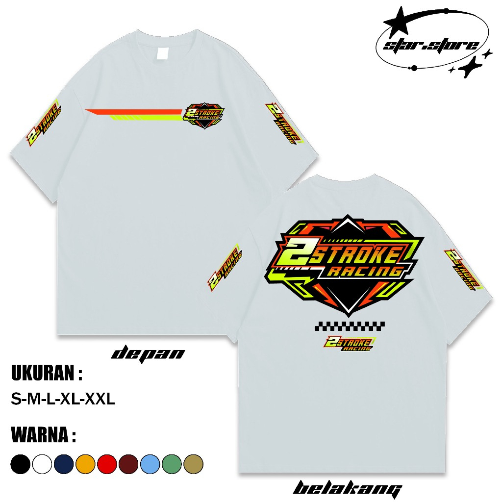 KAOS 2 STROKE | KAOS 2 TAK | KAOS MEKANIK AMATIR | KAOS 2 STROKE ORIGINAL | BAJU RACING ORIGINAL | K