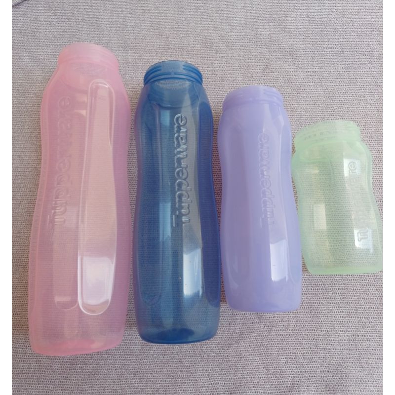Botol FASHION TANPA TUTUP TANPA TALI  310 ml 500 ml 750 ml 1 ltr NEW ORI Tupperware 1 pcs
