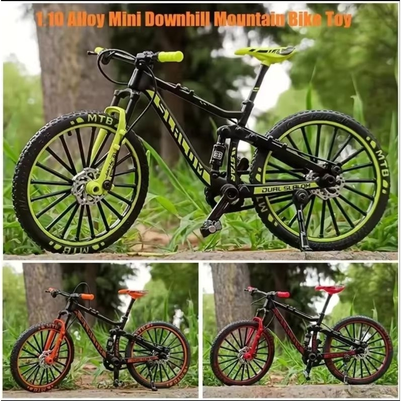 Berkah_Seratus Mainan Diecast Sepeda Gunung Miniatur Die-Cast Sepeda Balap Skala 1:10 Mainan Sepeda