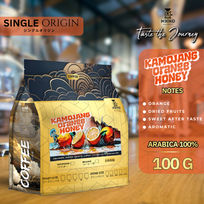 

KOPI ARABIKA KAMOJANG ORANGE HONEY ANAEROB 100 GRAM SPECIALTY MKND COFFEE