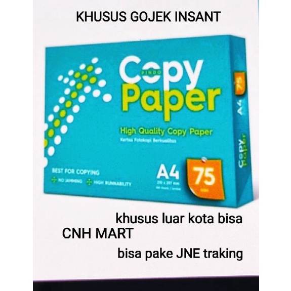 

KODE EH7VU Copy paper A4 75 gram Kertas Fotocopy Copy Paper A4 75 Gram