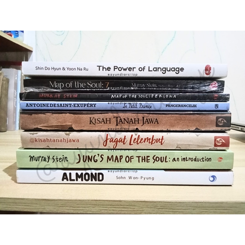 [READY] Preloved Novel Buku Almond | The Power of Language | Le Petit Prince | Jungs Map of the Soul