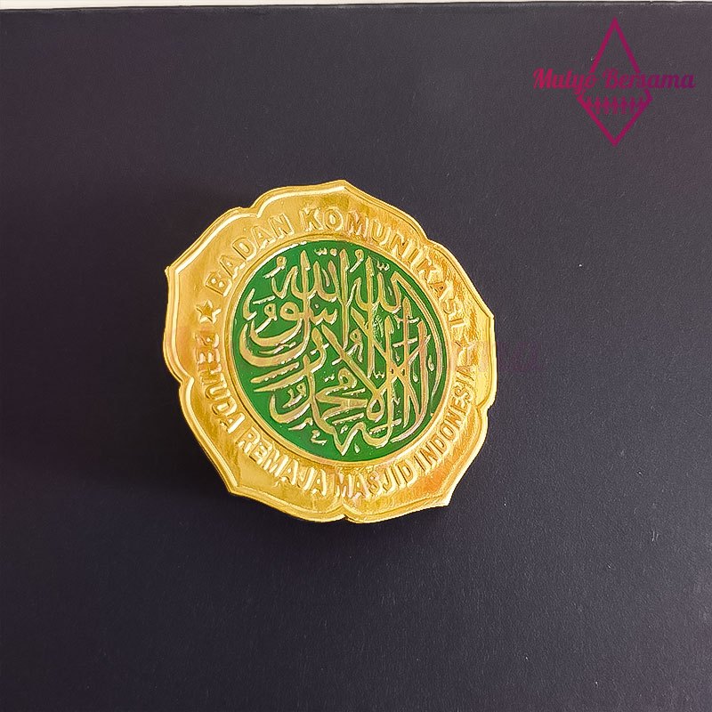 lencana Pin Remaja Masjid Bahan Logam Pin Logo Remaja Masjid - Mulyo Bersama
