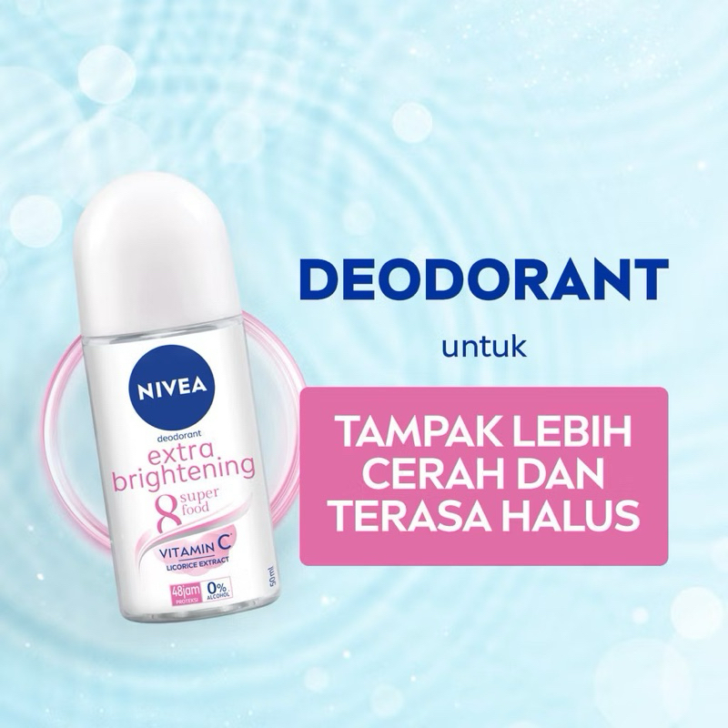 NIVEA Deodorant Roll On Extra Brightening
