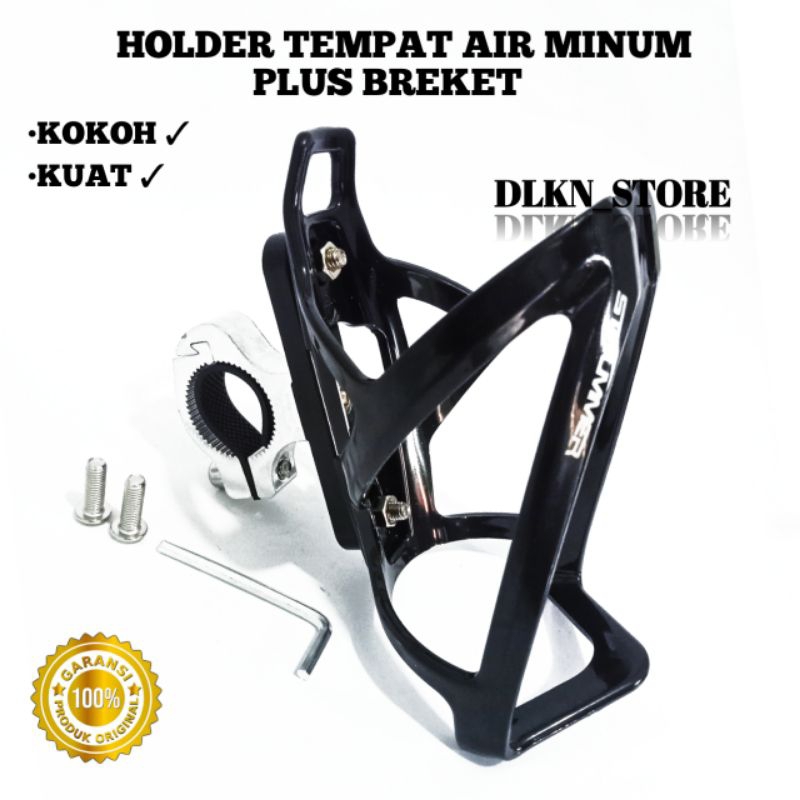 Holder Botol - Tempat Air Minum Paket + Breket Stang Sepeda Motor Pcx, Adv, Beat Street, Vixion DLL