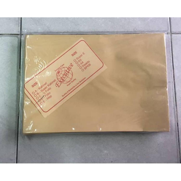 

KODE RPVMZ Amplop Coklat Folio isi 1 Lembar 35pak