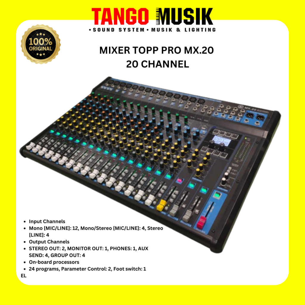 Mixer Topp Pro MX.20 20 Channel / Mixer Analog 20 Channel / MIXER YAMAHA MG 20XU / MIXER YAMAHA MG 2