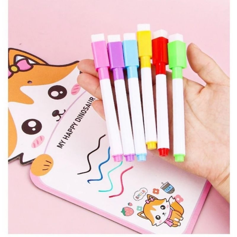 

Spidol Warna Mini Magnet Papan Tulis White Board Dengan Penghapus - Sepidol Warna Warni Wipe And Clean Kecil